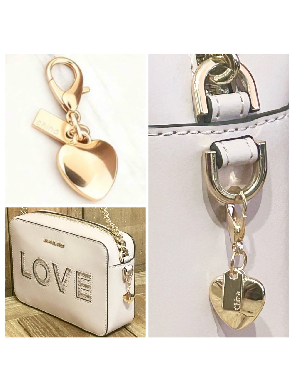 Michael Kors Ginny “Love” Limited Edition Camera Bag & Free Bag Charm & Dust Bag - Picture 14 of 16